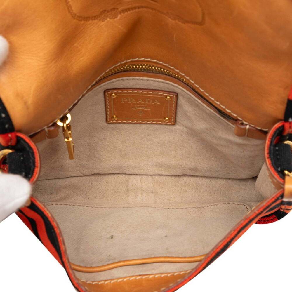 PRADA Black Leather Shoulder Bag - Picture 4 of 6